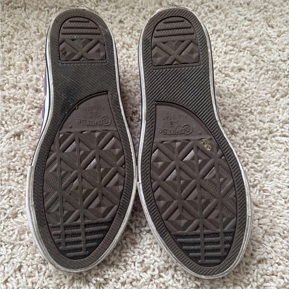 Converse Pink and Purple Kids Sneakers - Picture 4 of 5